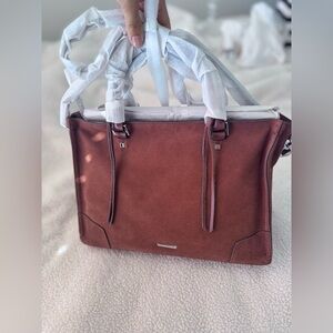 Brand new Rebecca Minkoff brown suede bag